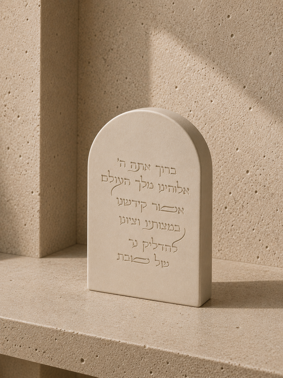 The block Candle Blessing | Stone Collection